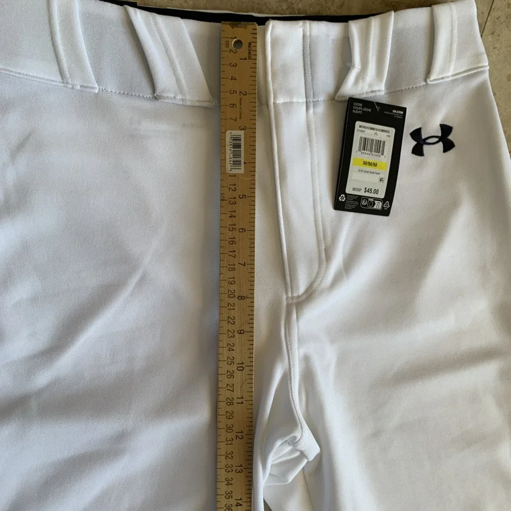 Under Armour Mens UA Utility Pro Piped Knicker Baseball Pants White Size M NWT